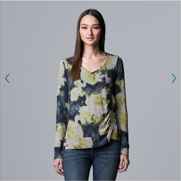 Simply Vera Vera Wang Tops - NWT Simply Vera Vera Wang ruched ruffle top